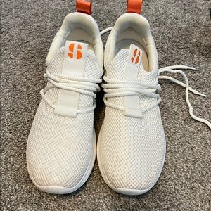 Sports Illustrated White and Orange Athletic Sneakers